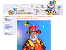 Tablet Screenshot of clown-melman.de